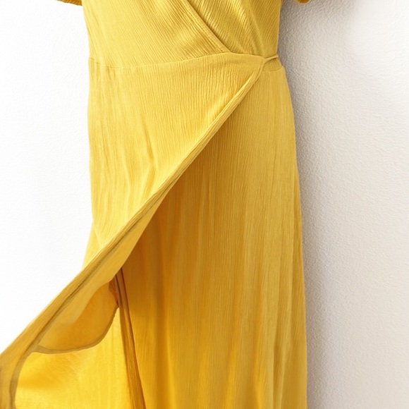 Yellow Wrap Maxi Dress - Picture 15 of 16